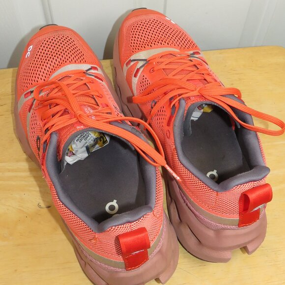 ON Cloud - Flame/Dustrose Cloudsurfer Trail Running Shoes -  Mens Size 10 - Picture 5 of 8